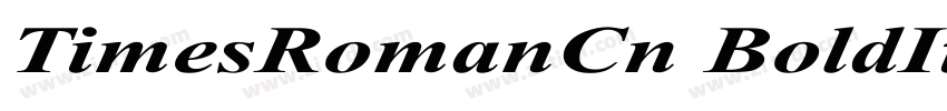 TimesRomanCn BoldIta字体转换
